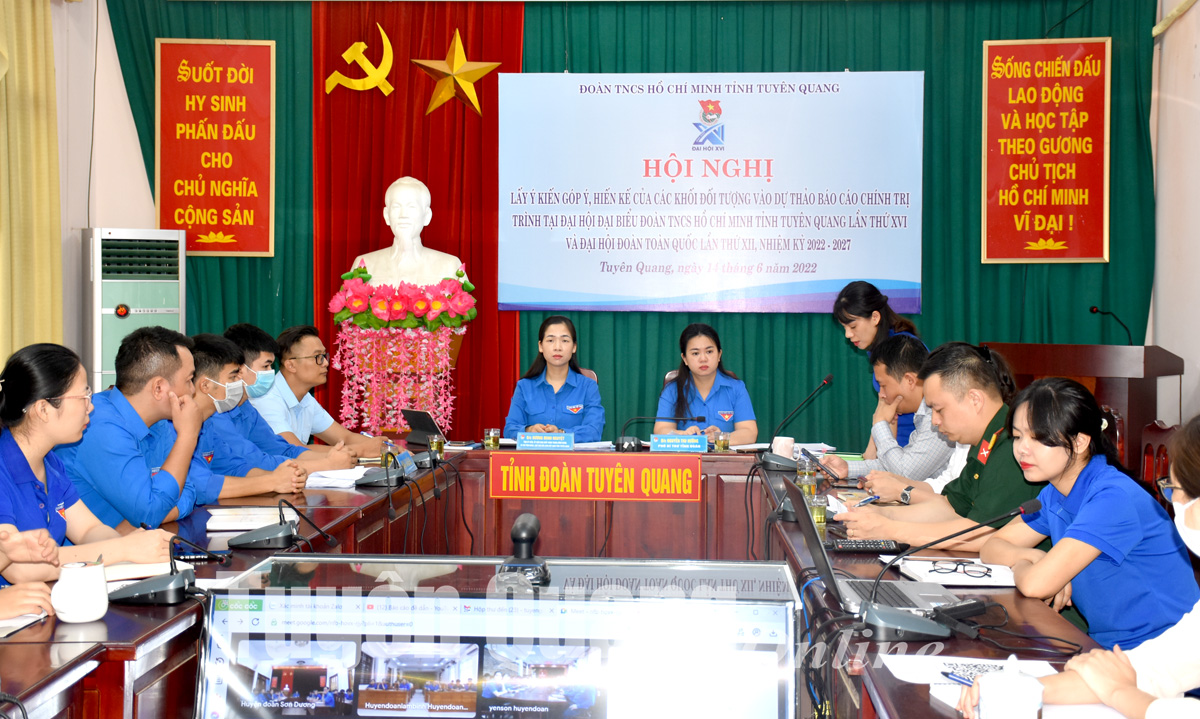 Lấy ý kiến vào Dự thảo báo cáo chính trị trình Đại hội Đoàn TNCS Hồ Chí Minh