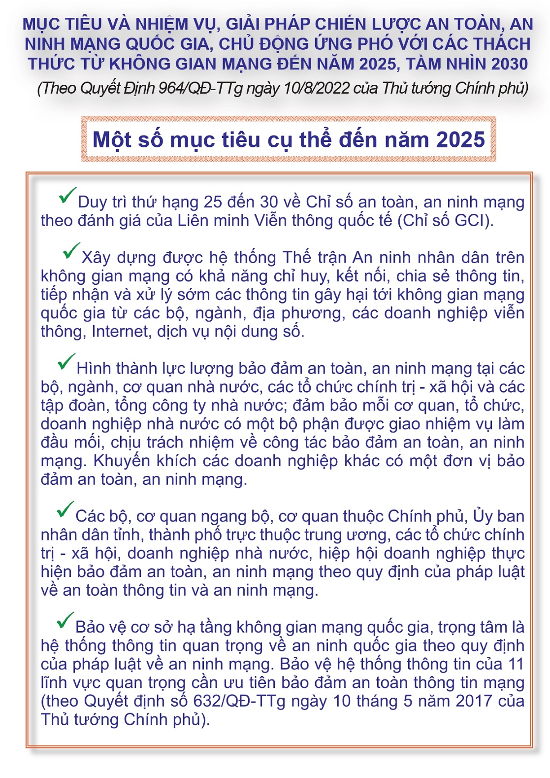 Mục tiêu và nhiệm vụ, giải pháp Chiến lược An toàn, An ninh mạng quốc ...