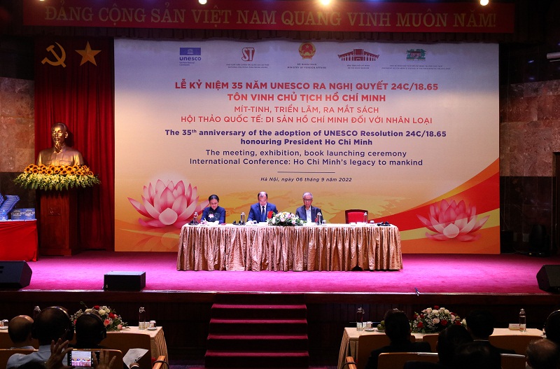 Hội thảo quốc tế "Di sản Hồ Chí Minh đối với nhân loại" kỷ niệm 35 năm UNESCO ra Nghị quyết vinh danh Chủ tịch Hồ Chí Minh