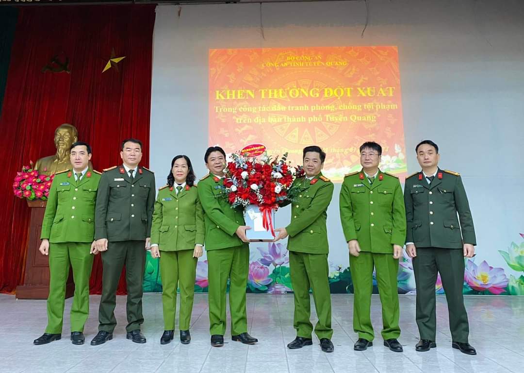 Công an thành phố Tuyên Quang hoàn thành xuất sắc nhiệm vụ, giai đoạn 2021-2023