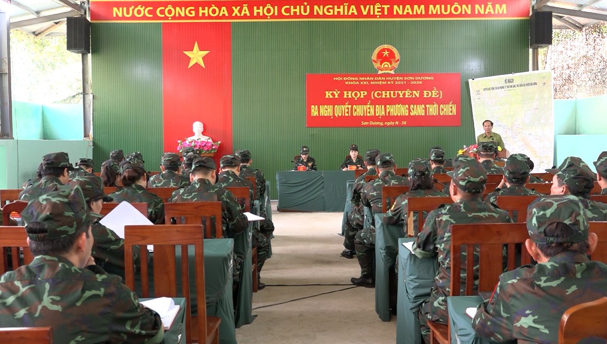 Đảng bộ quân sự huyện Sơn Dương - Học Bác nói đi dôi với làm
