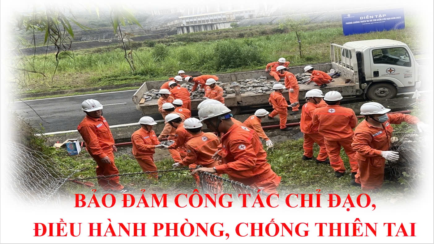 Bảo đảm công tác chỉ đạo, điều hành phòng, chống thiên tai