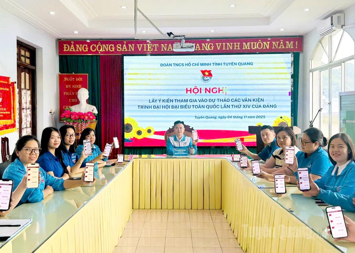 Tuổi trẻ Tuyên Quang góp ý vào dự thảo các văn kiện trình Đại hội XIV của Đảng
