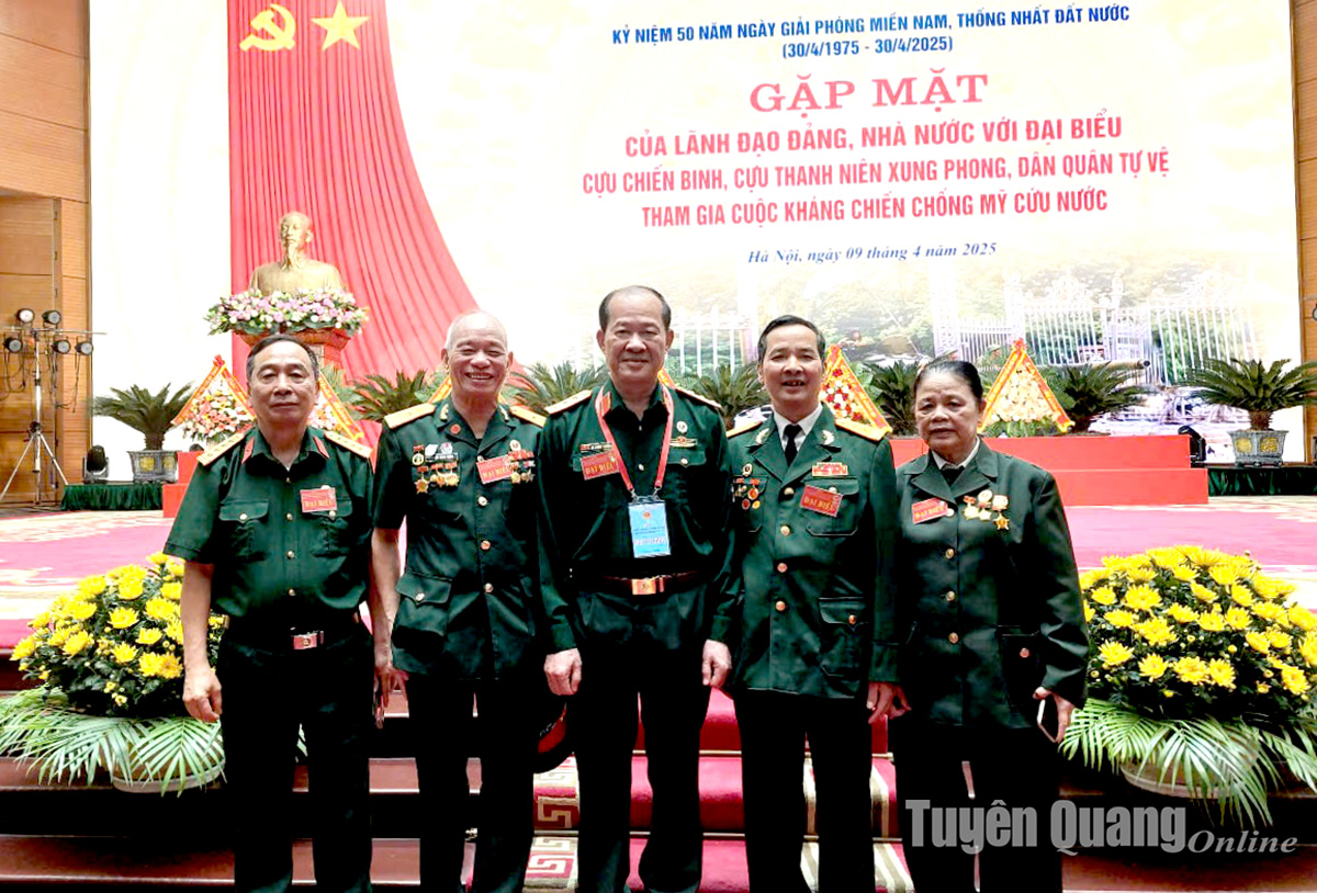 Tuyên Quang có 4 đại biểu tham gia Gặp mặt kỷ niệm 50 năm Ngày Giải phóng miền Nam, thống nhất đất nước