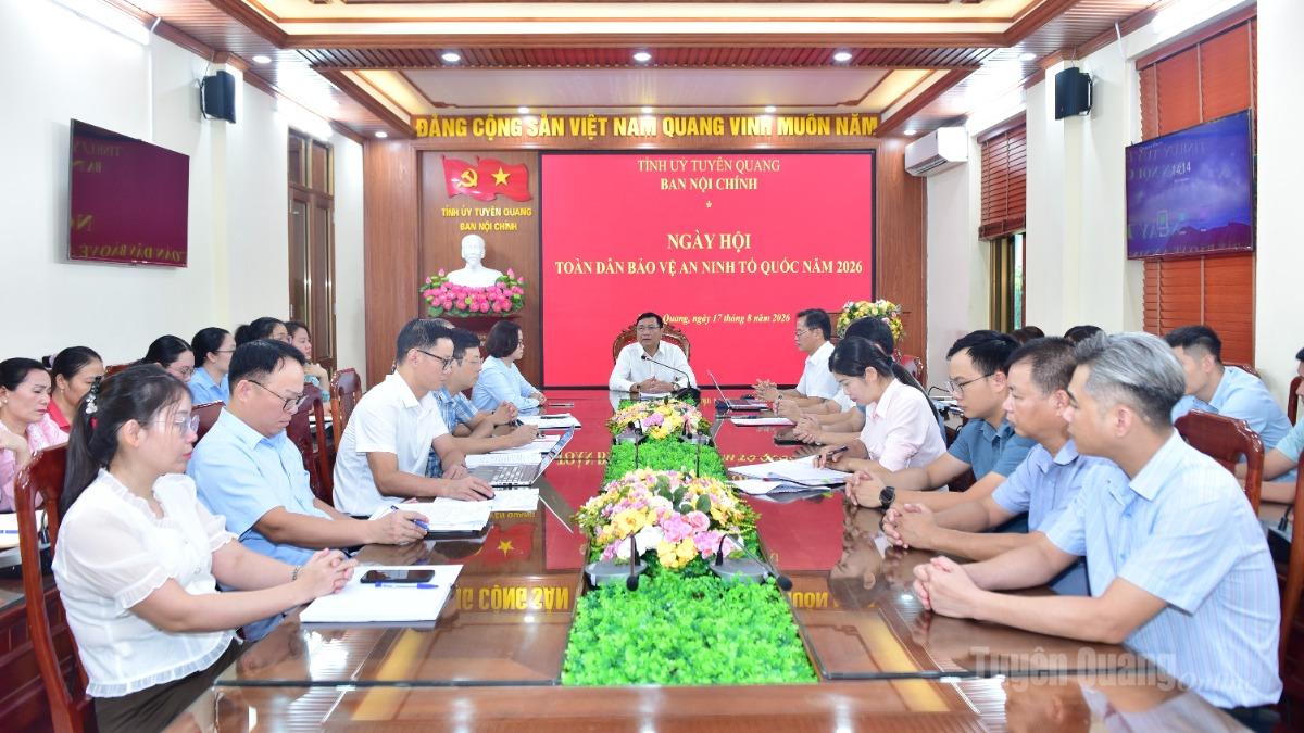 Ban Nội chính Tỉnh ủy tổ chức Ngày hội toàn dân bảo vệ an ninh tổ quốc năm 2026.