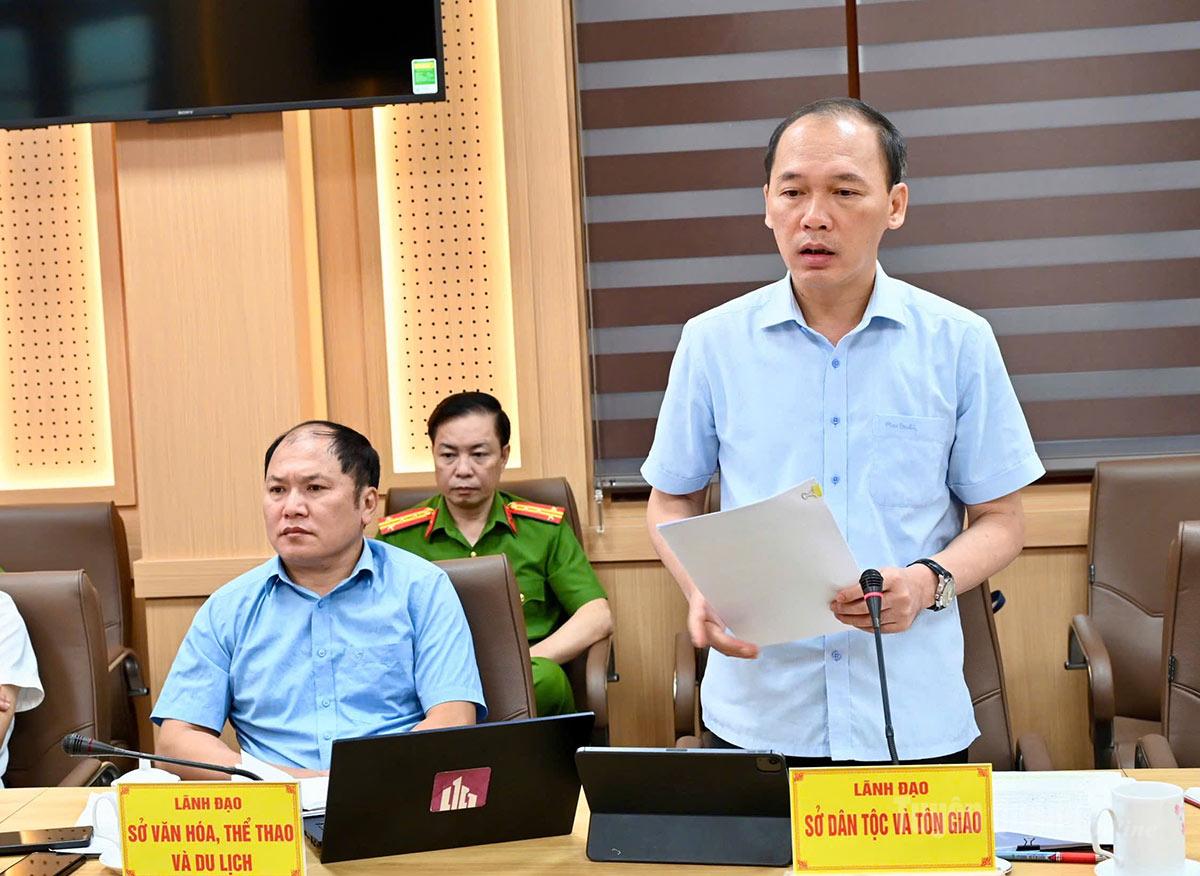 Lãnh đạo Sở Dân tộc và Tôn giáo đề xuất các giải pháp đẩy nhanh tiến độ tỷ lệ giải ngân vốn.