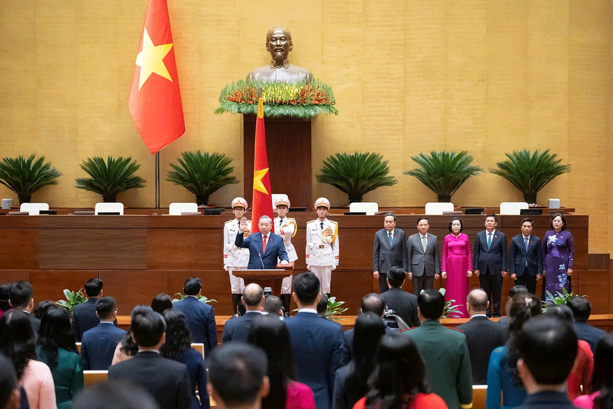 Tổng Bí thư, 
Chủ tịch nước Tô Lâm tuyên thệ nhậm chức Chủ tịch nước 
Cộng hòa xã hội 
chủ nghĩa Việt Nam nhiệm kỳ 2026 - 2031.