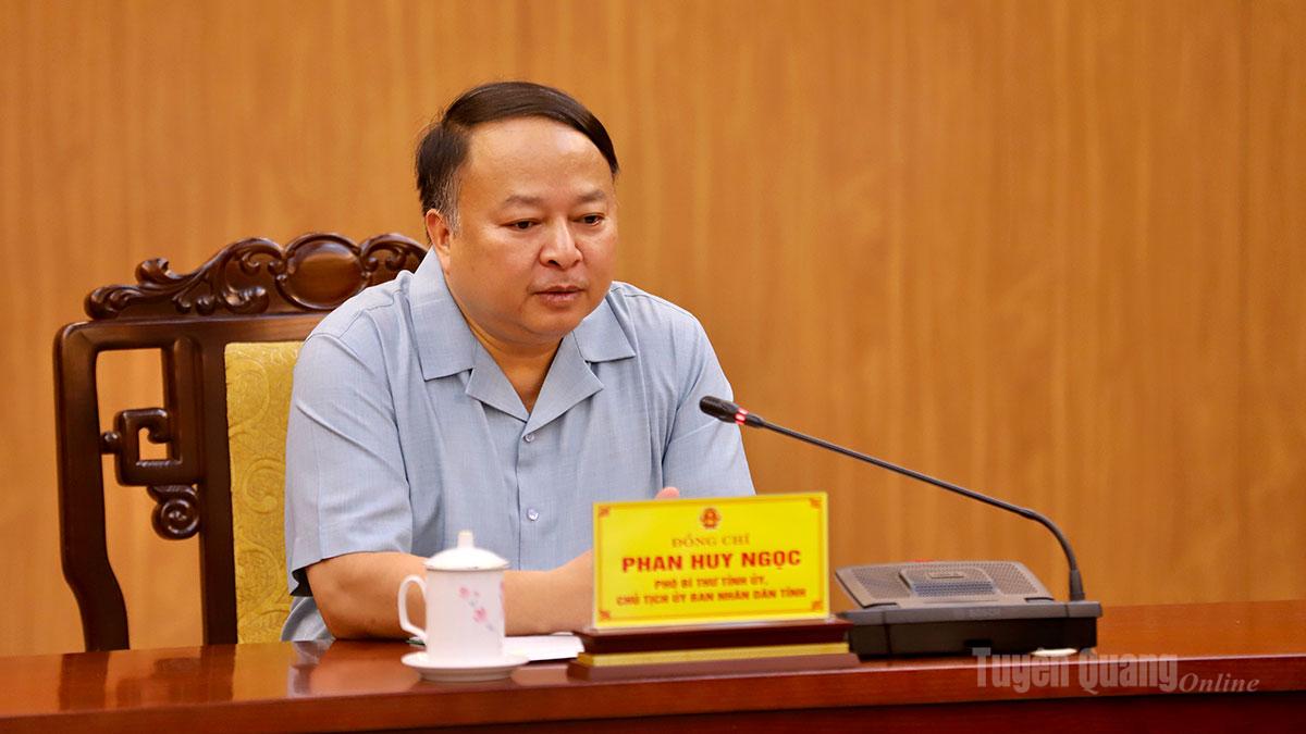 Chủ tịch UBND tỉnh Phan Huy Ngọc kết luận buổi tiếp công dân.