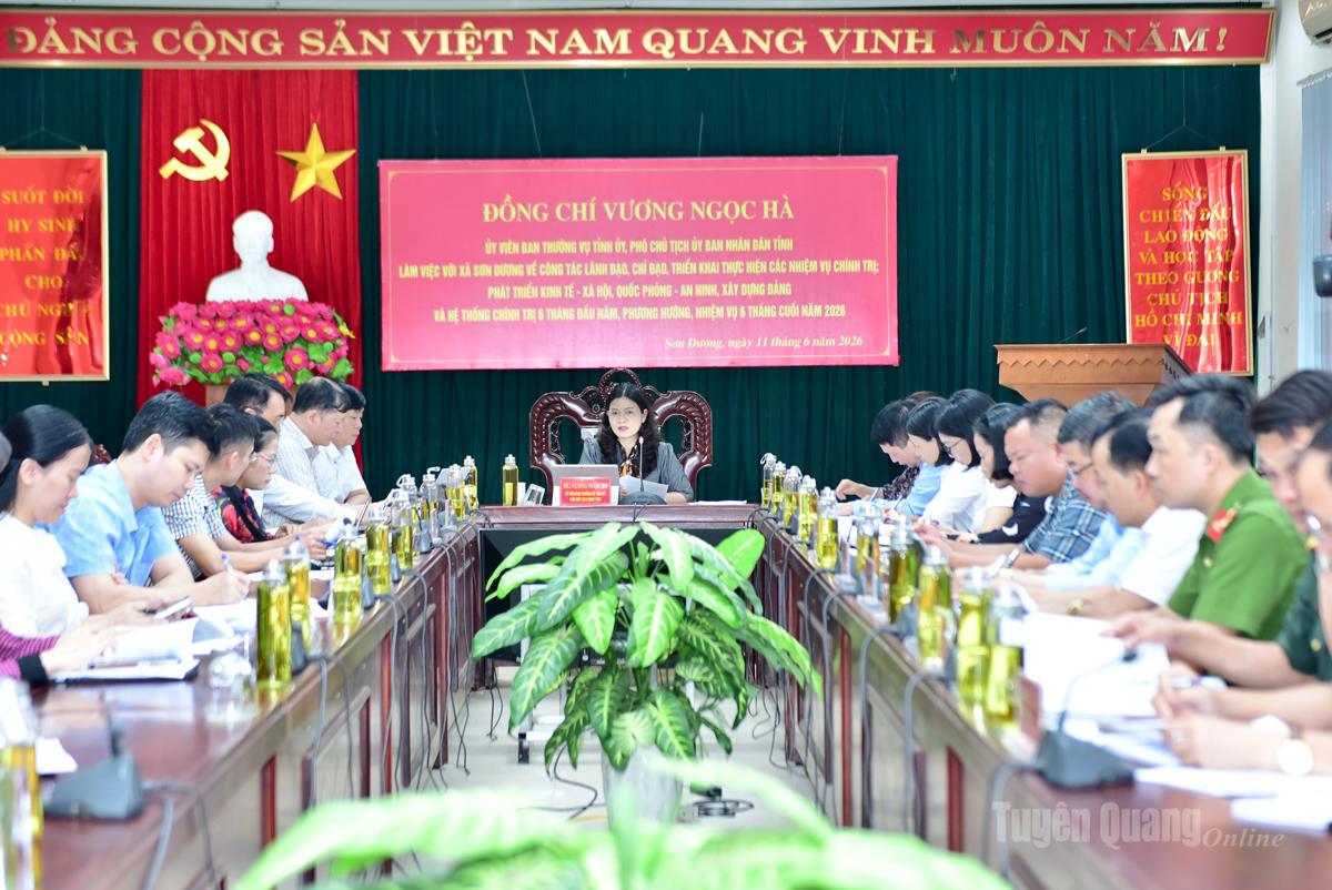 Toàn cảnh buổi làm việc.