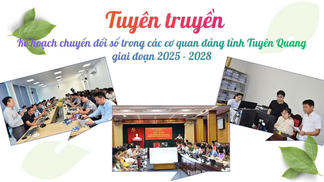 Tuyên truyền chuyển đối số trong các Cơ quan Đảng tỉnh Tuyên Quang